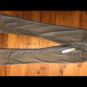 Gray straight leg jeans